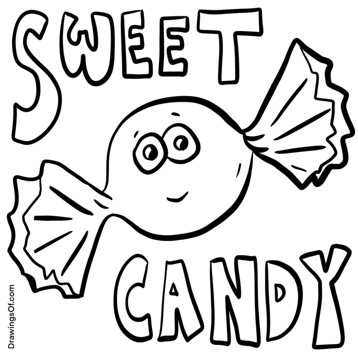 Candy drawing easy instructions