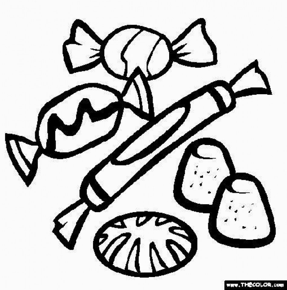 Get this simple candy coloring pages to print for preschoolers cdsxi