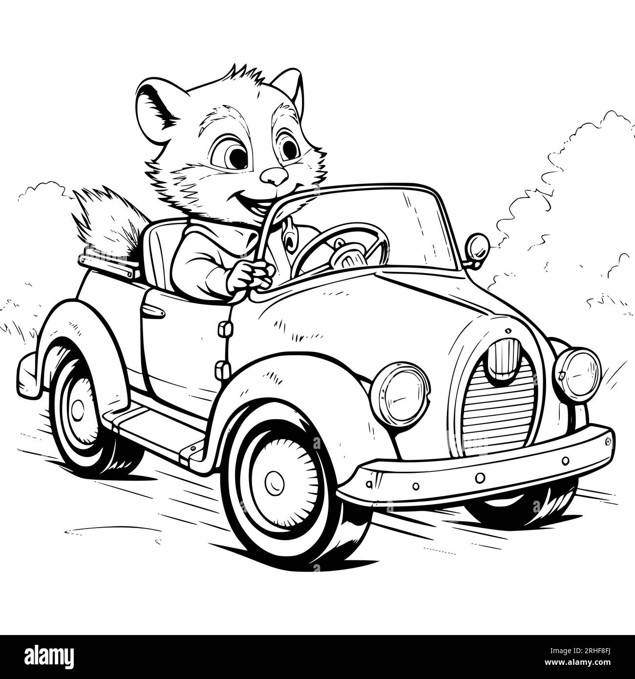 Simple car coloring pages pdf black and white stock photos images