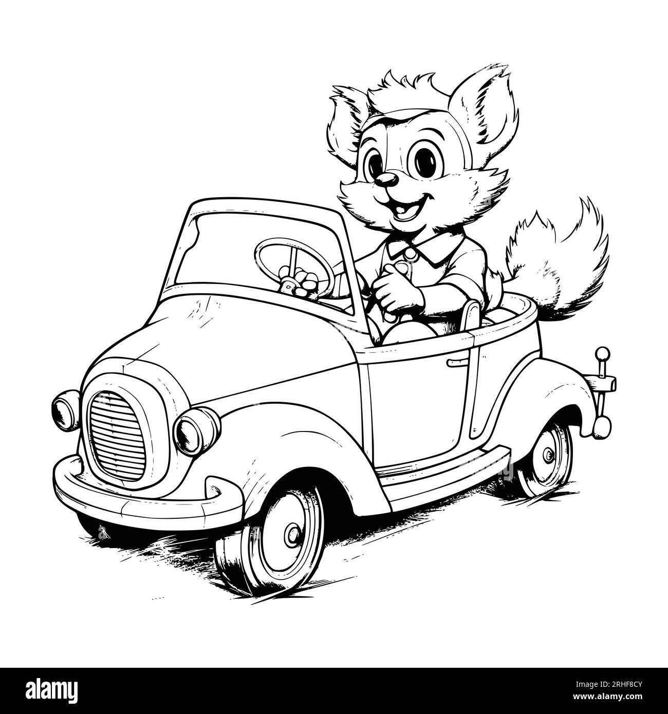 Simple car coloring pages pdf black and white stock photos images