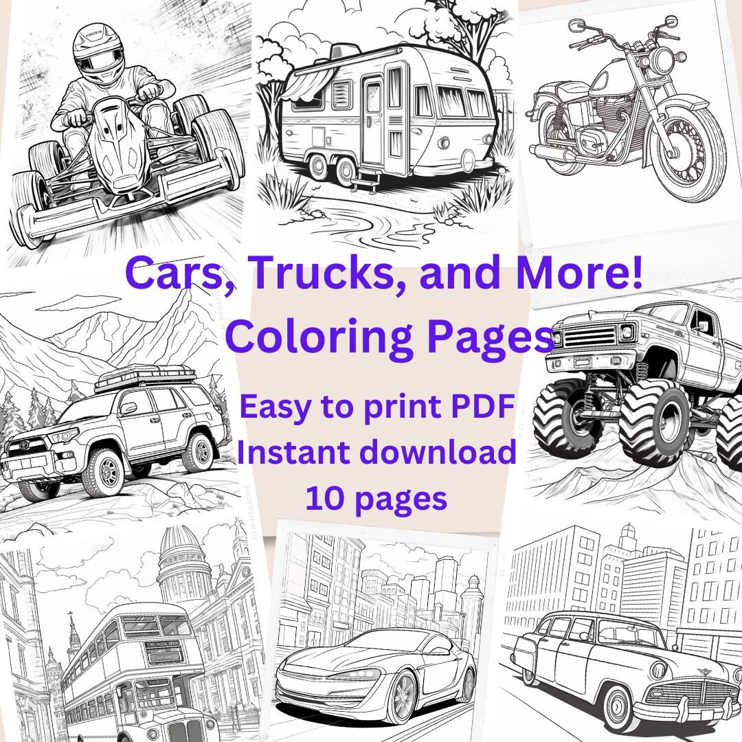 Cars coloring pages pages printable coloring pages pdf download now