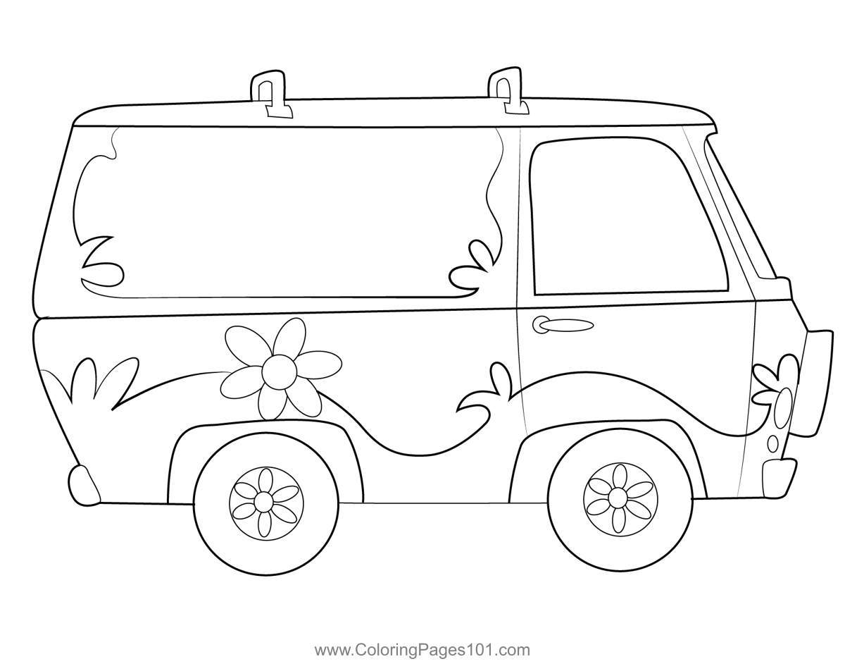 Car coloring page for kids