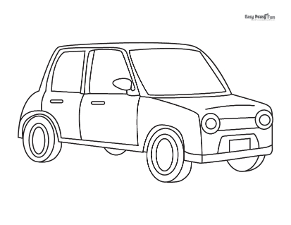 Car coloring pages