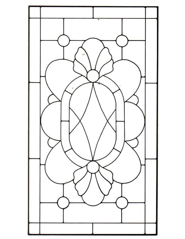 Free printable stained glass template