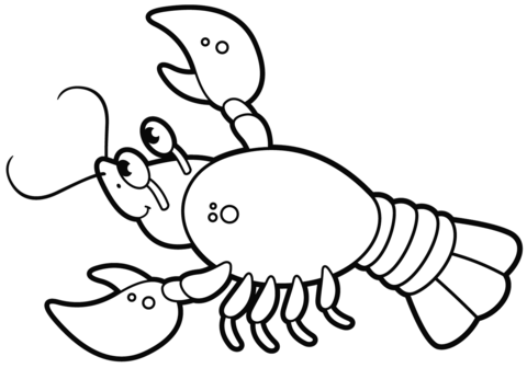 Crawfish coloring page free printable coloring pages