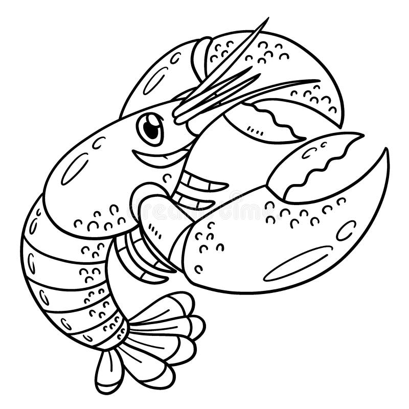 Lobster coloring stock illustrations â lobster coloring stock illustrations vectors clipart