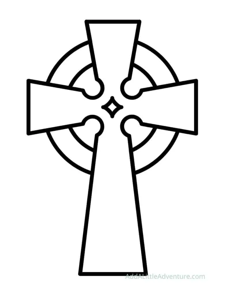 Cross outlines printables