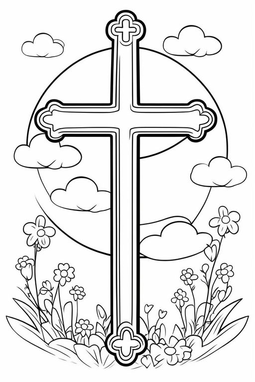 Catholic saint coloring page