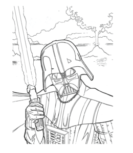 Star wars coloring pages playing learning