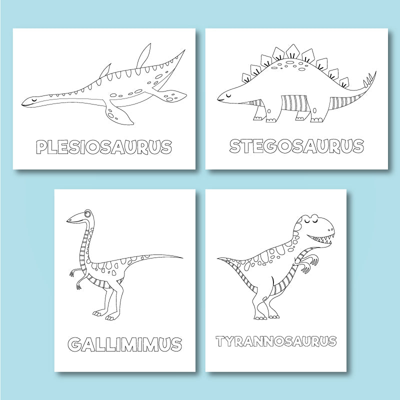 Dinosaur coloring pages for kids â simple everyday mom