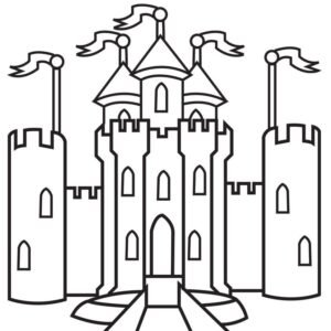 Disney castle coloring pages printable for free download
