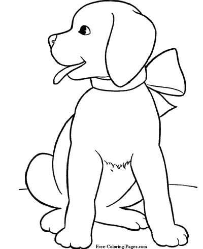Coloring pages of dogs