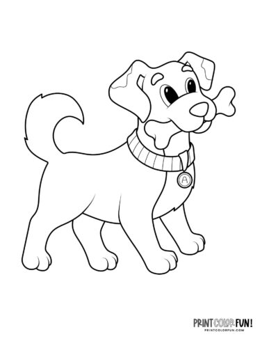 Cute puppy coloring pages free color clipart at