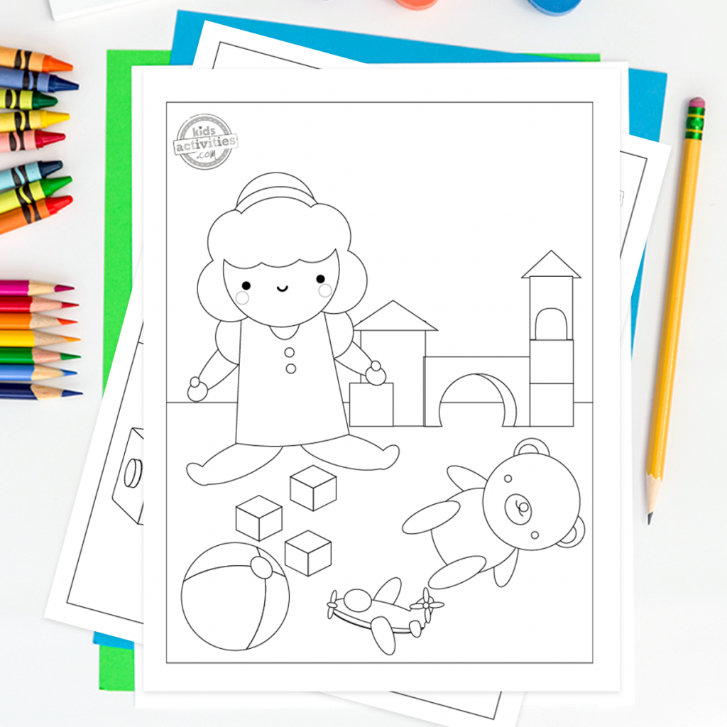 Download free doll house coloring pages for your kids