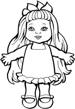 Doll coloring page super coloring juguetes para colorear pãginas para colorear imprimir dibujos para colorear