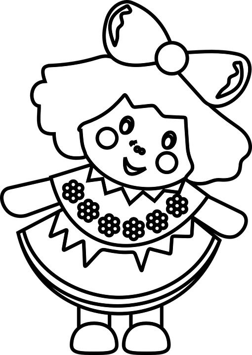 Doll coloring pages