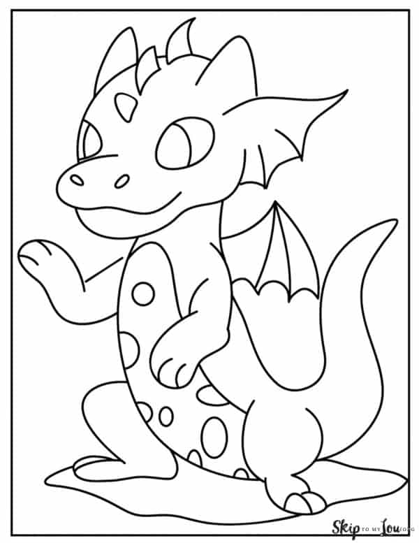 Dragon coloring pages skip to my lou