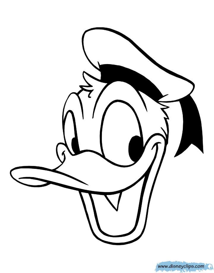 Donald duck coloring pages