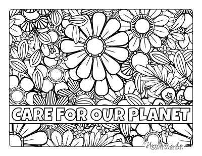 Free earth day coloring pages for kids adults