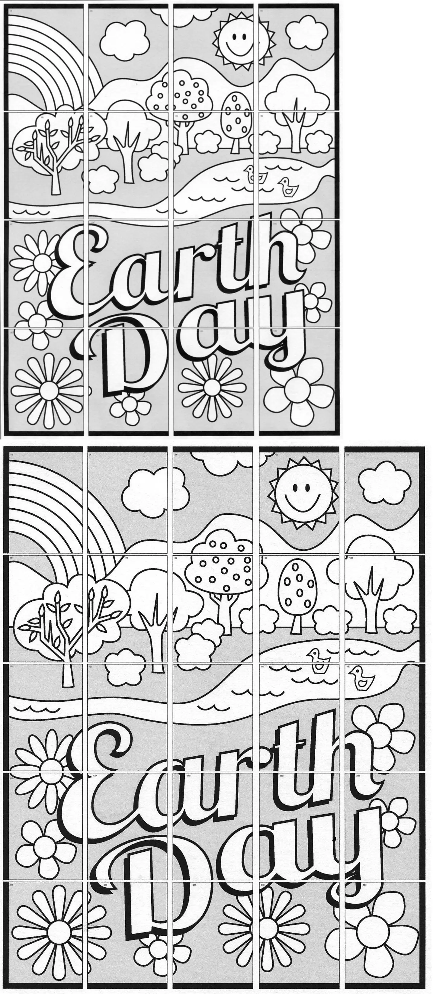 Earth day countryside mural