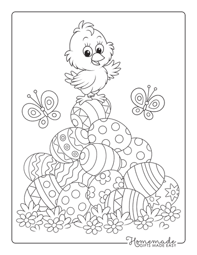 Easter egg coloring pages free printable templates
