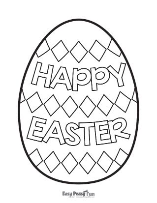 Easter egg coloring pages â printable coloring pages