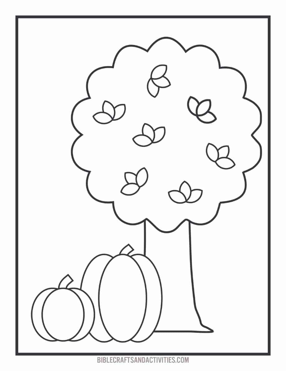 Fall coloring pages