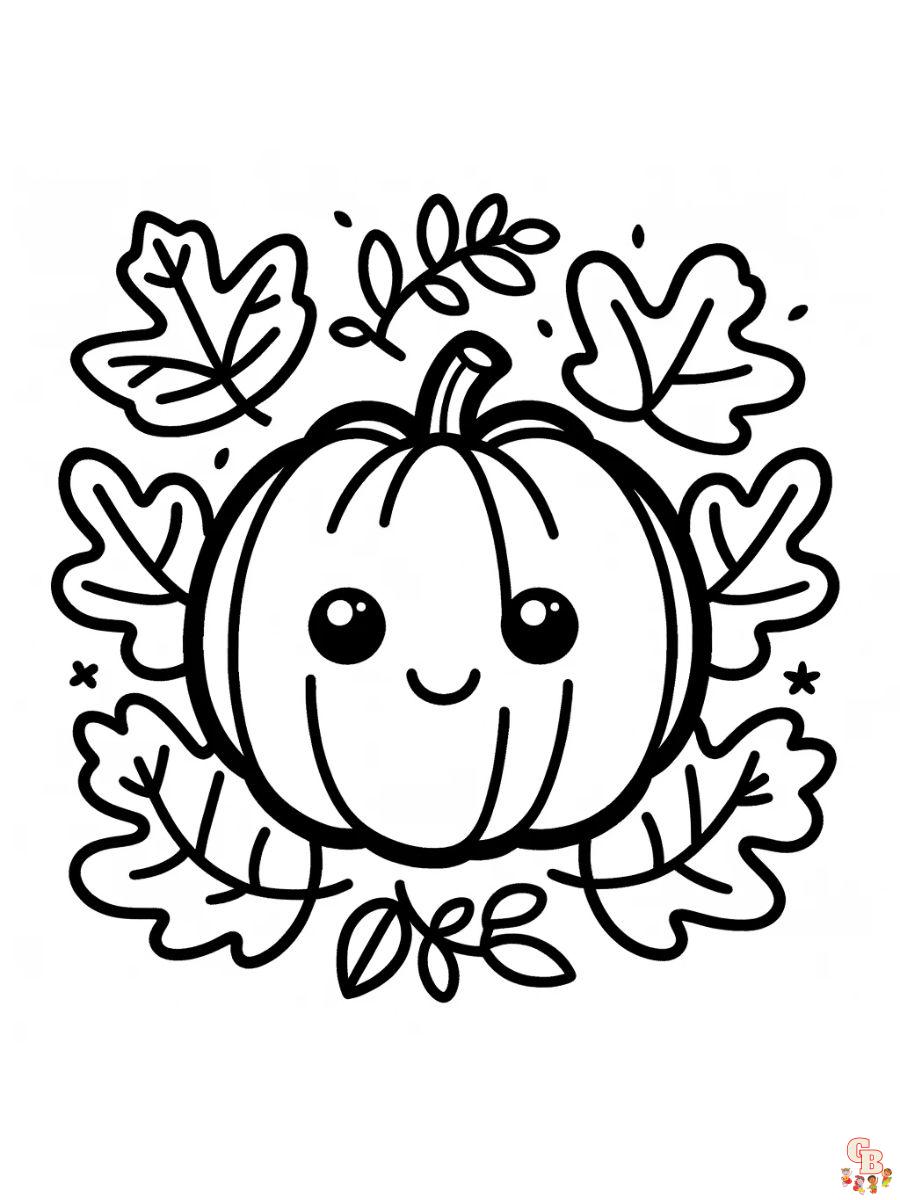 Free fall coloring pages printable for kids and adults