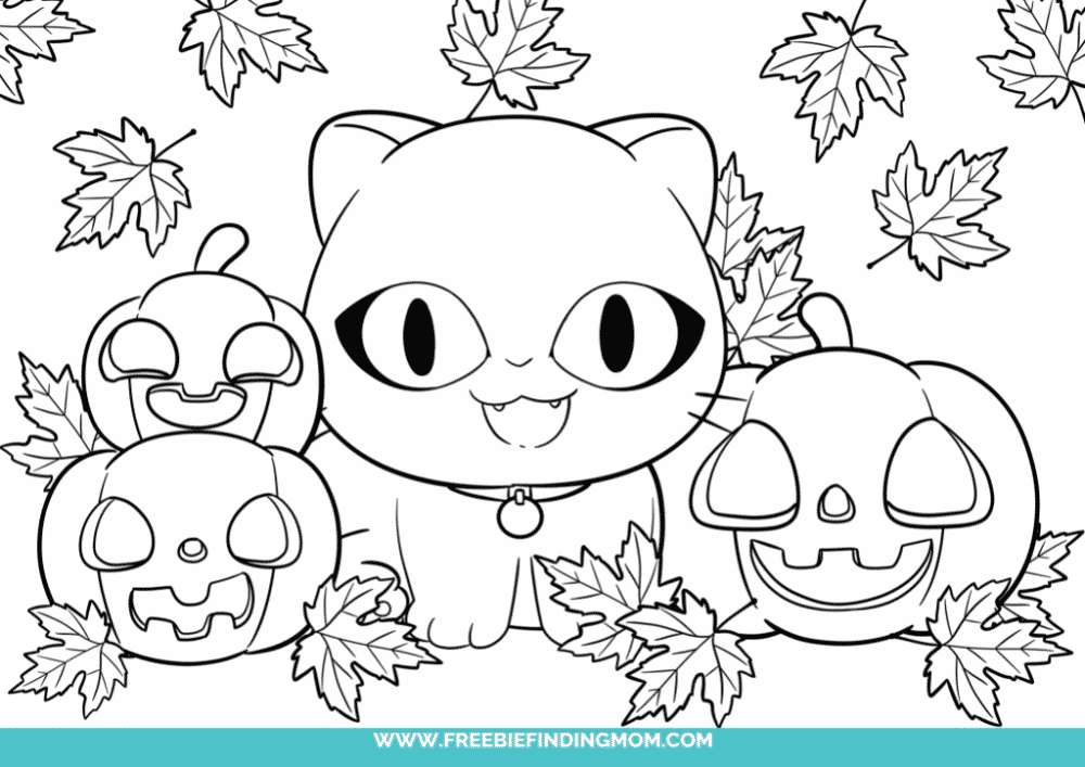Free printable easy fall coloring pages