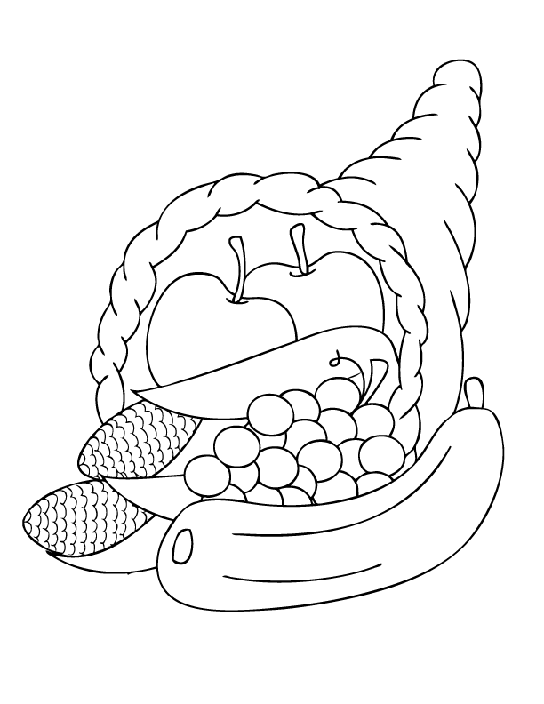 Thanksgiving and fall coloring pages