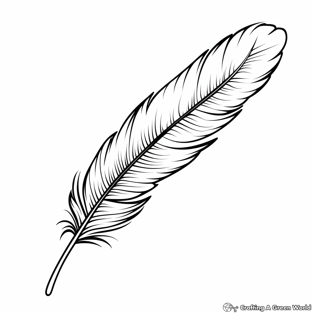 Peacock feather coloring pages