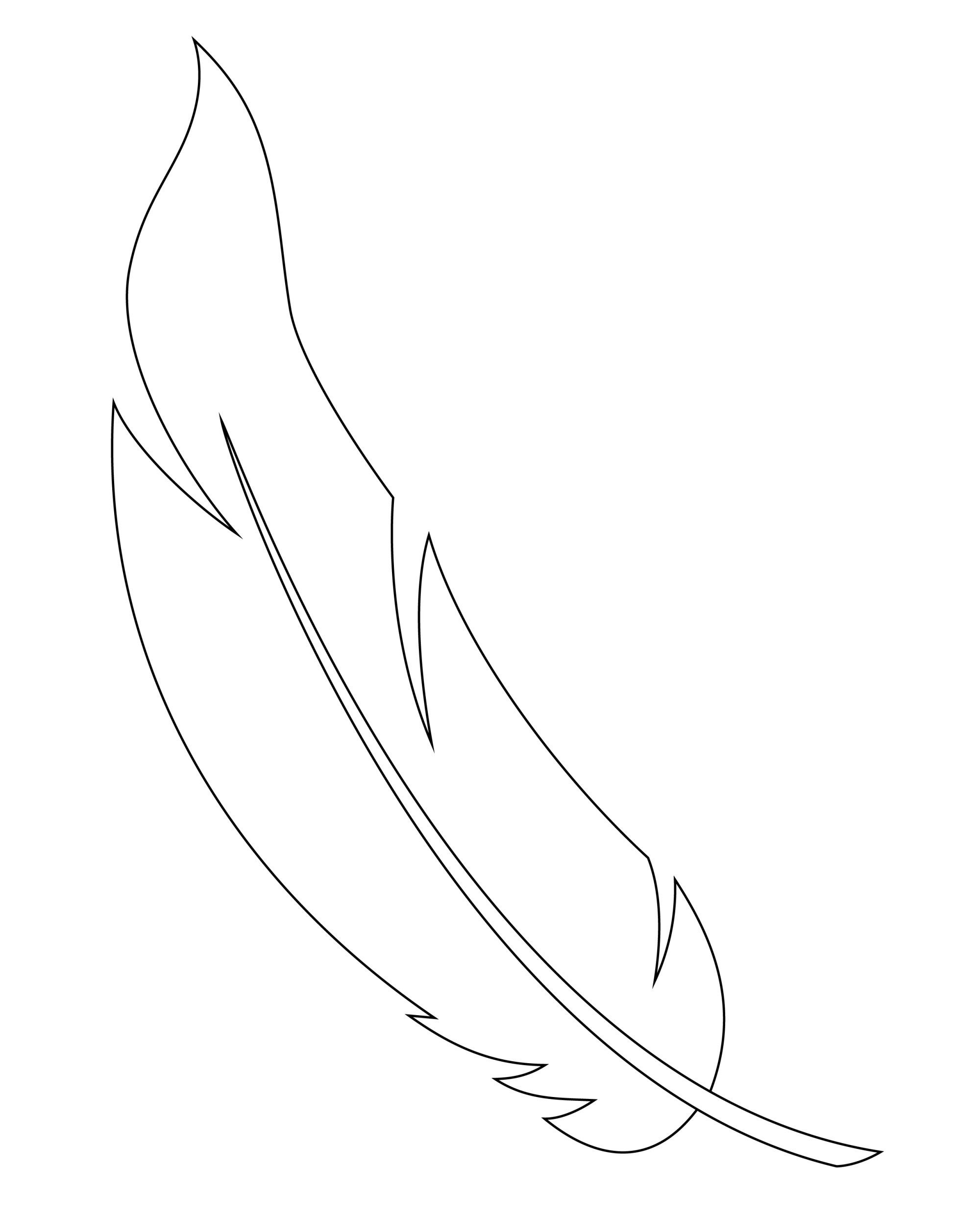 Free feather coloring pages pdf