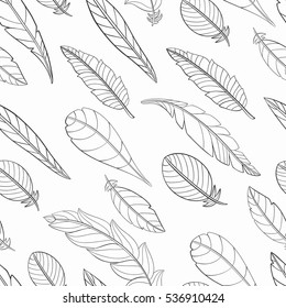 Feather coloring pages stock photos