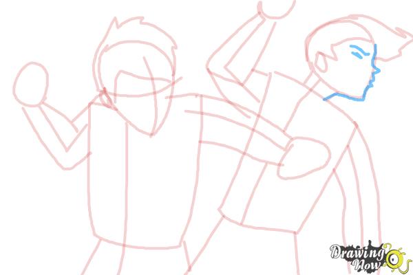 How to draw a fight scene