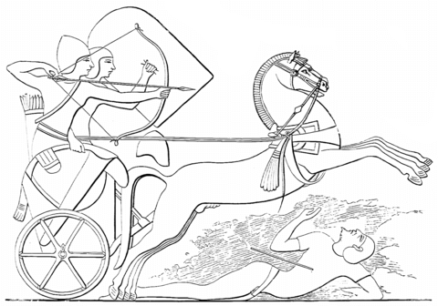 Ancient egypt battle scene coloring page free printable coloring pages