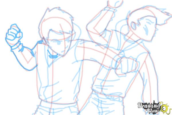 How to draw a fight scene