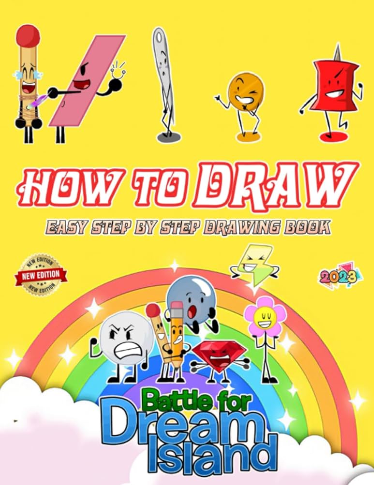 How to draw battle for dream island coloring pages deluxe edition learn to draw cute characters for kids boys girls ages