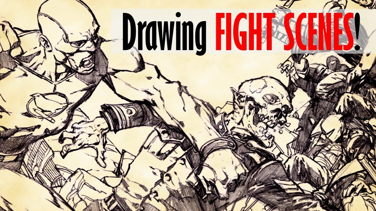 Drawing fight scenes for coics
