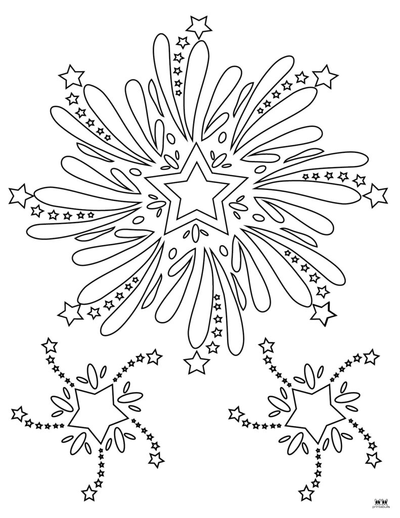 Firework coloring pages