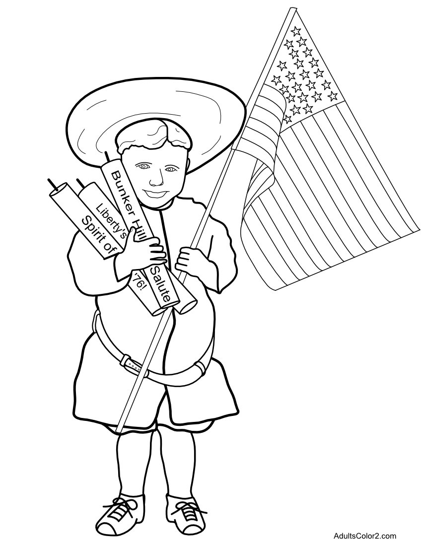 Fourth of july coloring pages party like its