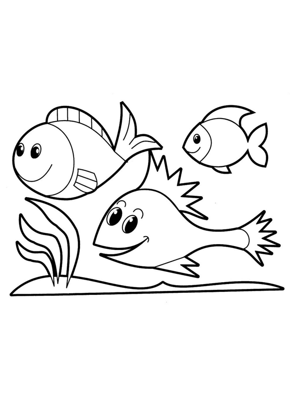 Coloring pages fish coloring page