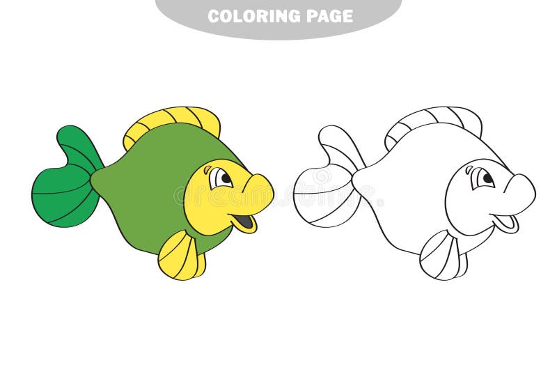 Simple coloring page drawing worksheet for preschool kids