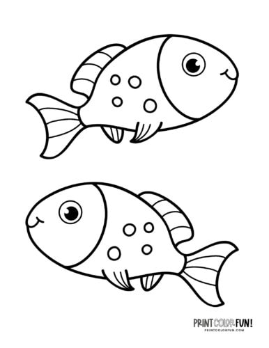 Free fish coloring pages color clipart swim through a sea of creativity activities at
