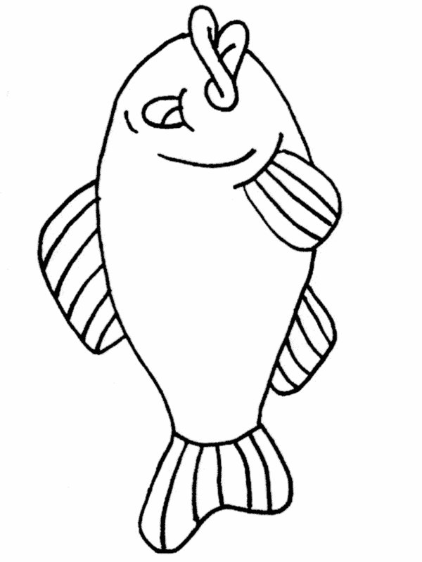 Simple fish coloring pages download and print for free