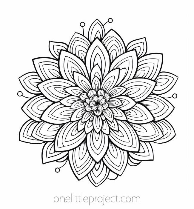 Flower coloring pages free printable flower coloring sheets