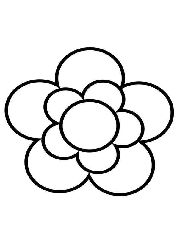 Coloring pages simple flower coloring pages pdf