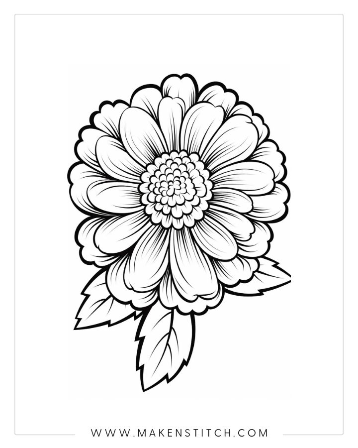 Flower coloring pages for kids and adults free printables