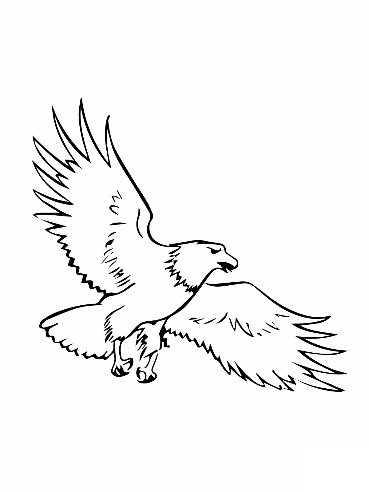 Free printable bald eagle coloring pages for kids