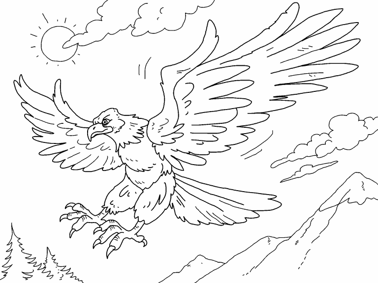 Eagle coloring page