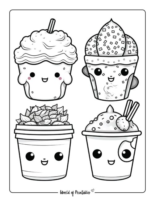 Food coloring pages